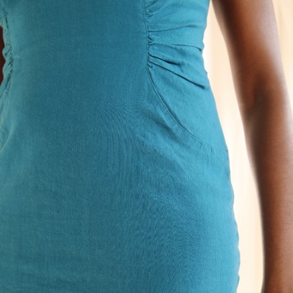 Adrianna Papell Turquoise Dress - Picture 2 of 5